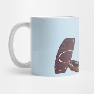 Kiter Action Freestyle Kitesurfer Color Illustration Mug